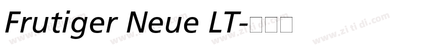 Frutiger Neue LT字体转换